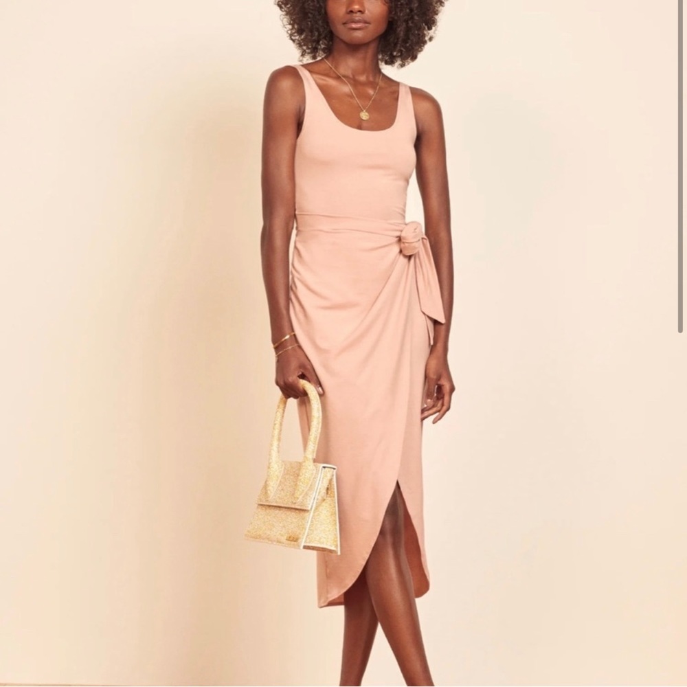 Reformation Kaila Tie-Front Wrap Dress